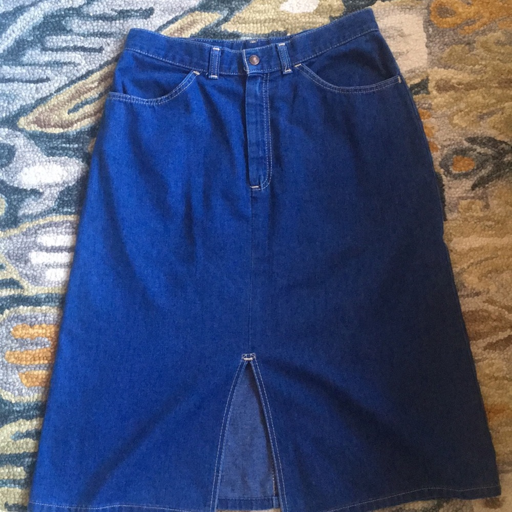 Vintage Levi’s Orange Tab denim pencil skirt